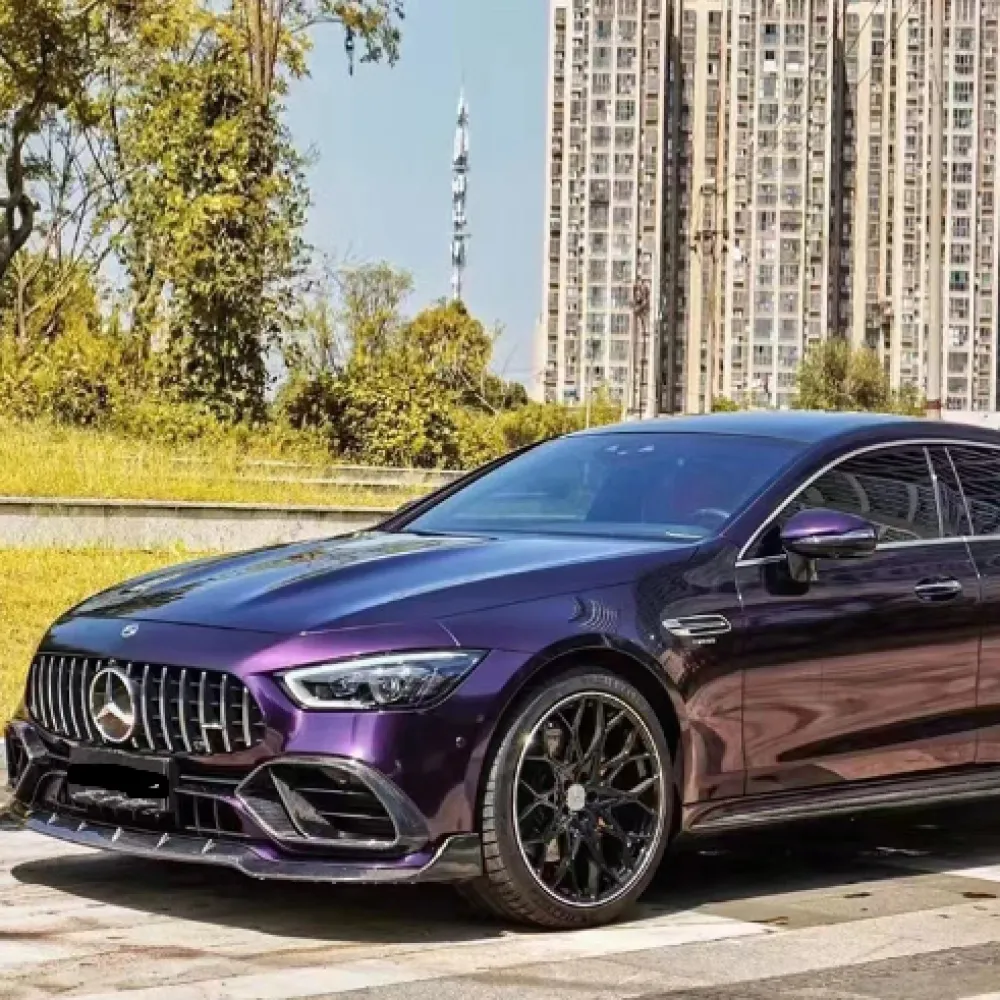 Gloss Dark Purple Vinyl Wrap Metallic Dark Purple Car Wraps ALUKOVINYL