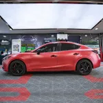 Matte Metallic Pure Red Car Vinyl Wrap