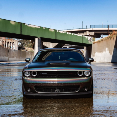 Matte Metallic Rainbow Laser Grey Car Vinyl Wrap 02