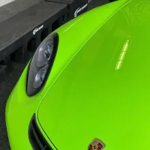 Gloss viper green car wrap