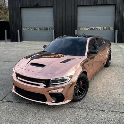 Rose Gold Mirror Chrome Car Vinyl Wrap