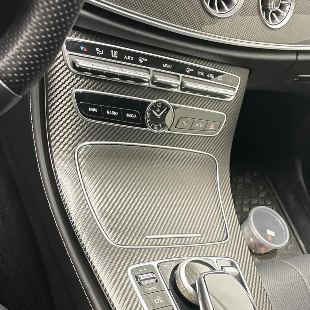matte black carbon fiber vinyl wrap