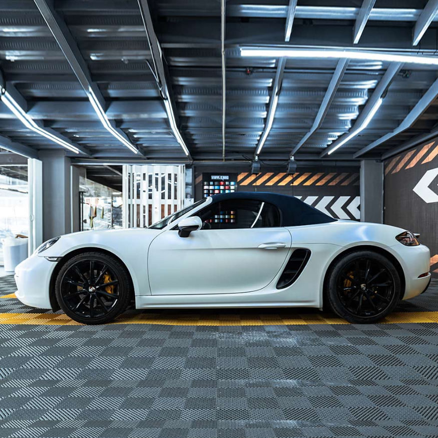 Matte Pearl White Metallic Vinyl Wrap