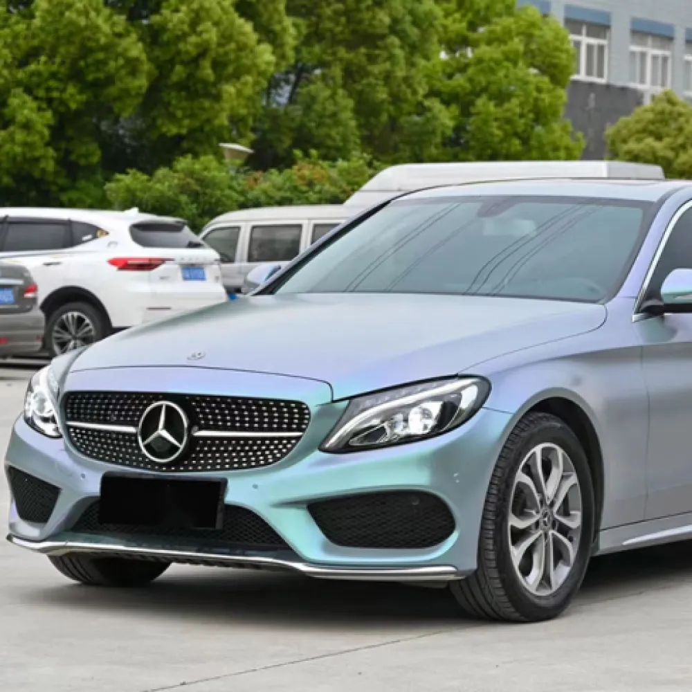 metallic Diamond Grey Blue vinyl wrap01