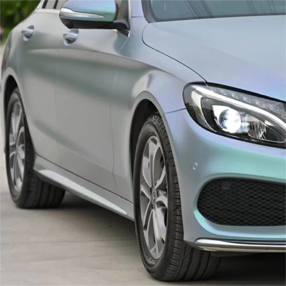 chameleon Grey Blue vinyl wrap02