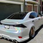 Gloss Metallic Rainbow White Wrap