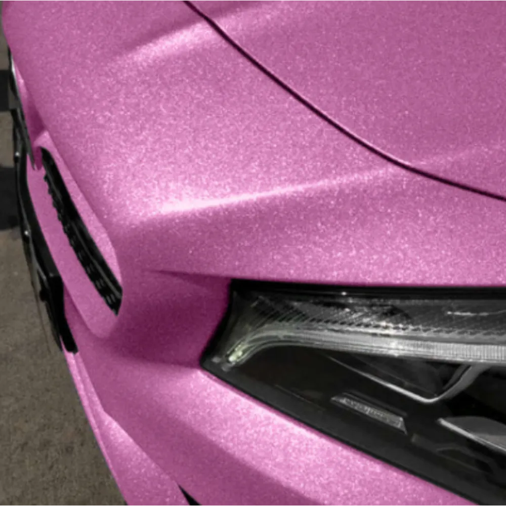 Sparkly Pink Car Wrap02