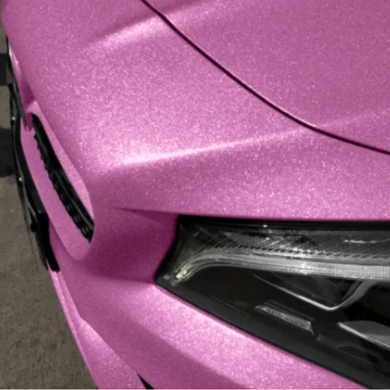 Light Pink Matte Metallic Vinyl Car Wrap