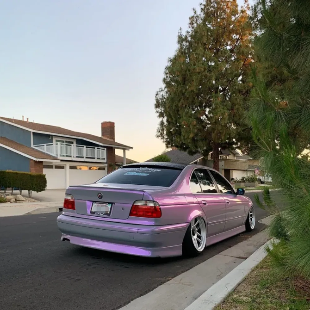 Gloss Metallic Chameleon Gray Purple Car Wrap04