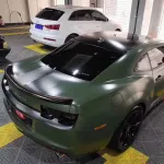 matte army green car wrap
