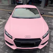 Rose Pink Car Wrap