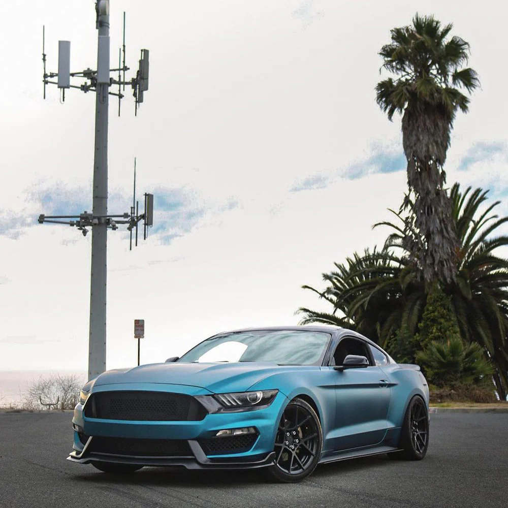 matte night blue metallic vinyl wrap