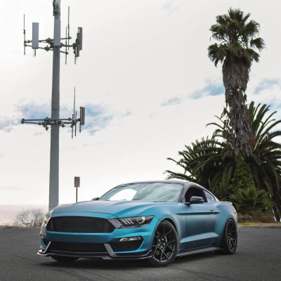 Matte Metallic Night Blue Car Vinyl Wrap 02