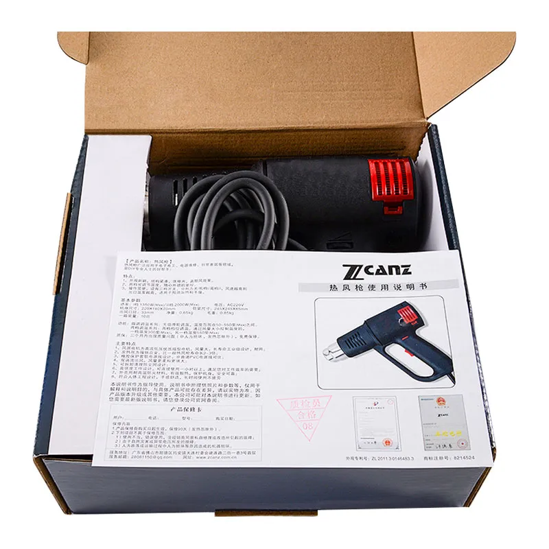 Heat Gun 2000W Fast Heating Heavy Duty Hot Air Gun