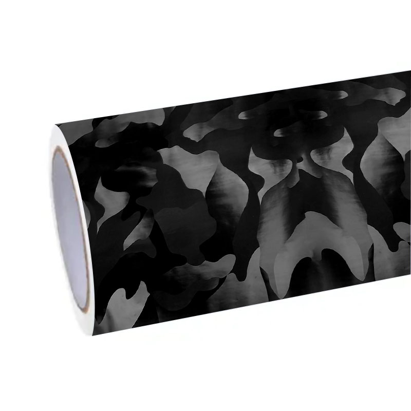 Matte Camo Black Car Wrap Matte Black Camo Vinyl Wrap ALUKOVINYL