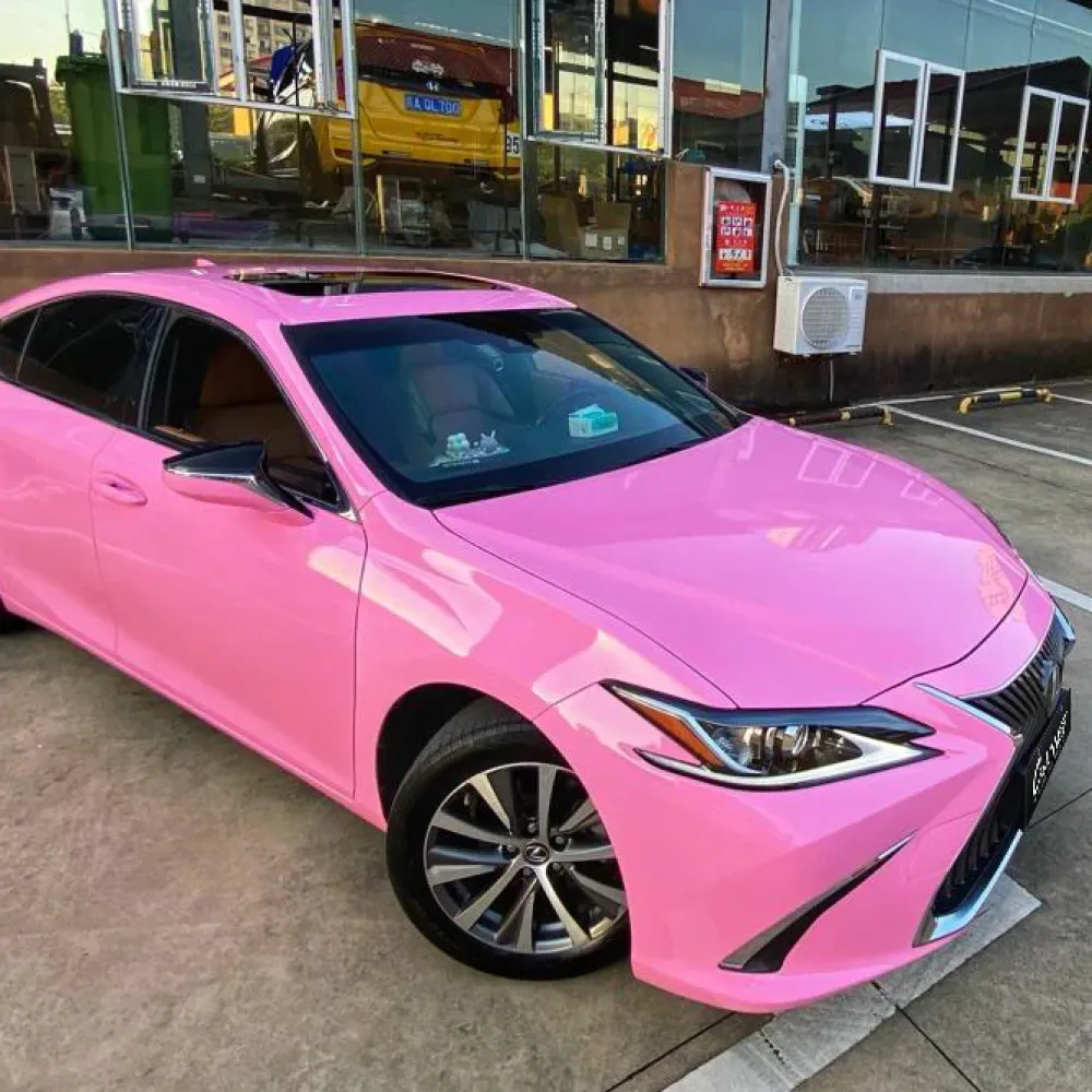 Gloss Crystal Light Pink Car Wrap01