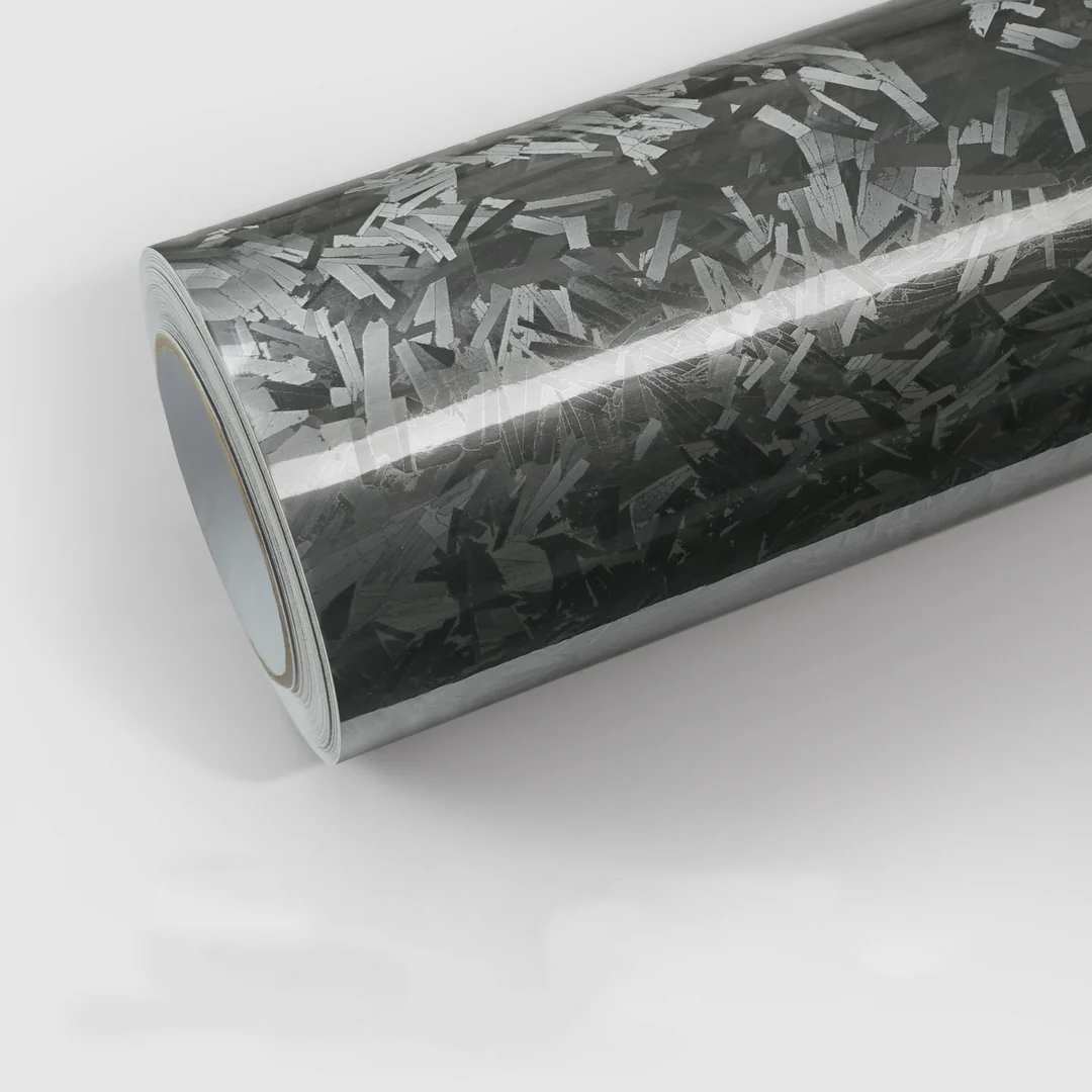 Glossy Black Carbon Car WrapBlack Carbon Vinyl Wrap