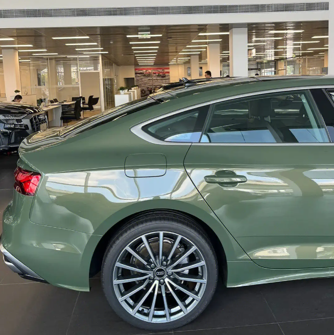 Audi A5 District Green Vinyl Wrap