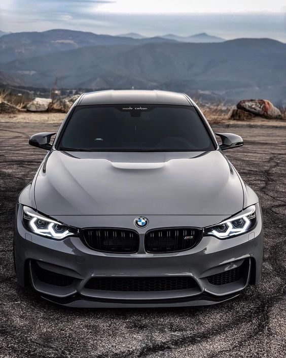 BMW Nardo Grey Car Vinyl Wrap Glossy Nardo Grey Car Wrap BMW