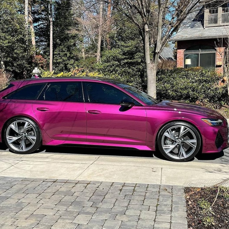 aluko audi r8 wrap vinyl purple