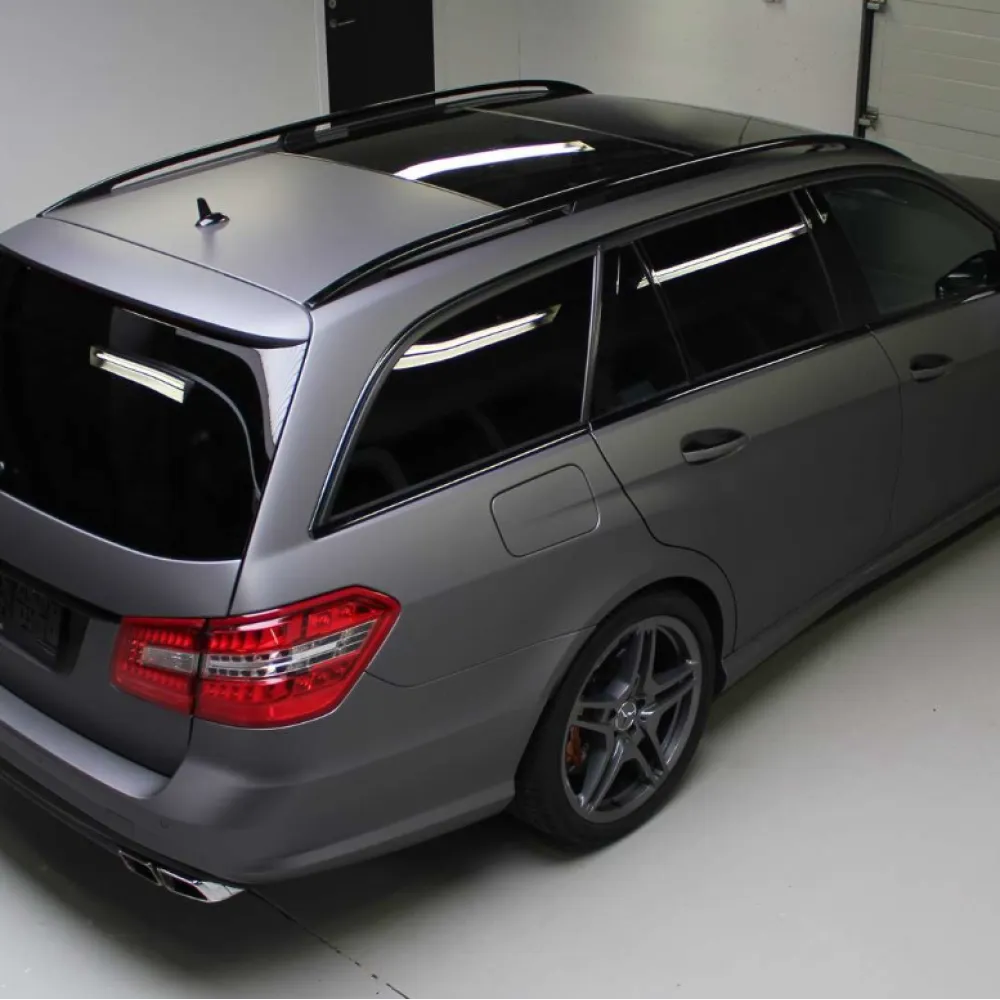 Matte Metallic Dark Grey Car Vinyl Wrap03