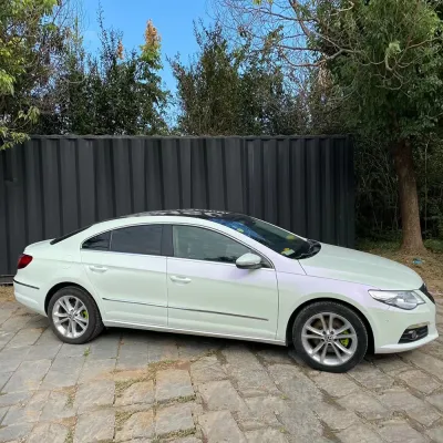 Gloss Metallic Chameleon Purple White Car Vinyl Wrap Sale 02