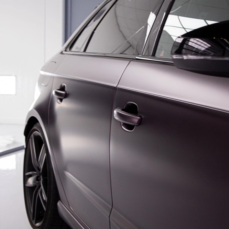 Matte Black Purple Wrap Metallic Black Purple Car Wrap ALUKOVINYL