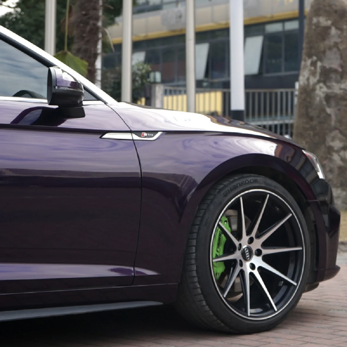 Audi A5 Midnight Purple Car Vinyl Wrap