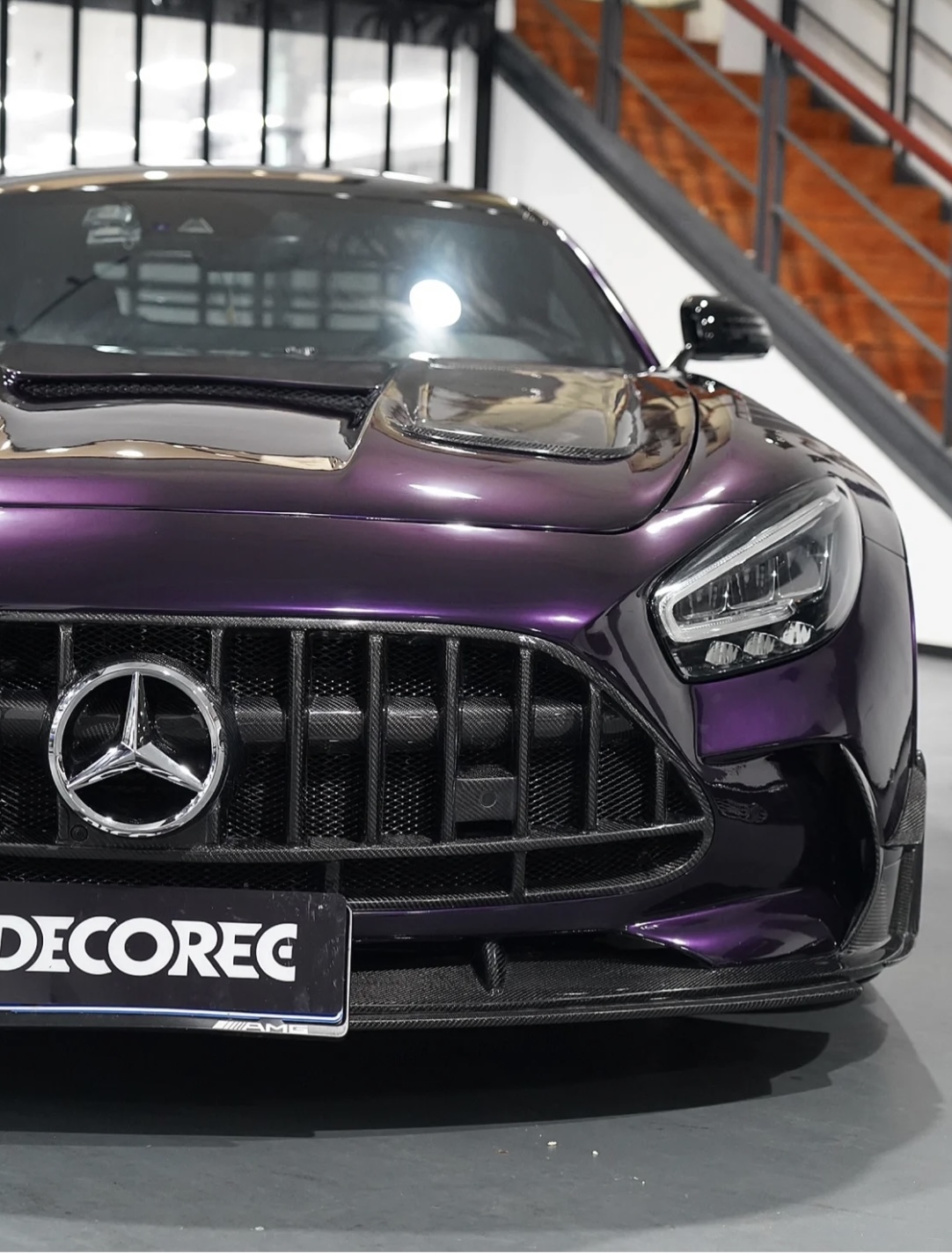 Mercedes Midnight Purple Car Vinyl Wrap