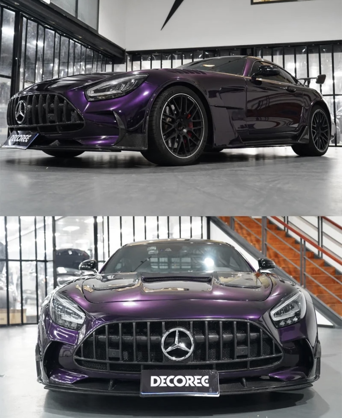 Mercedes Midnight Purple Car Vinyl Wrap