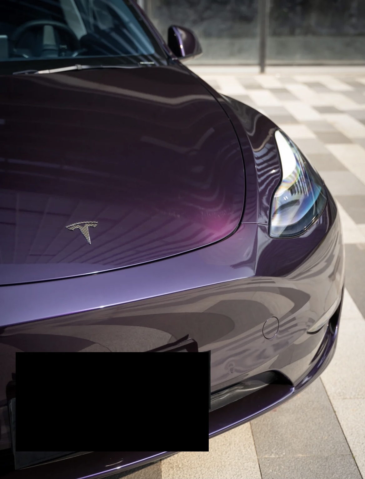 Tesla Midnight Purple Car Vinyl Wrap