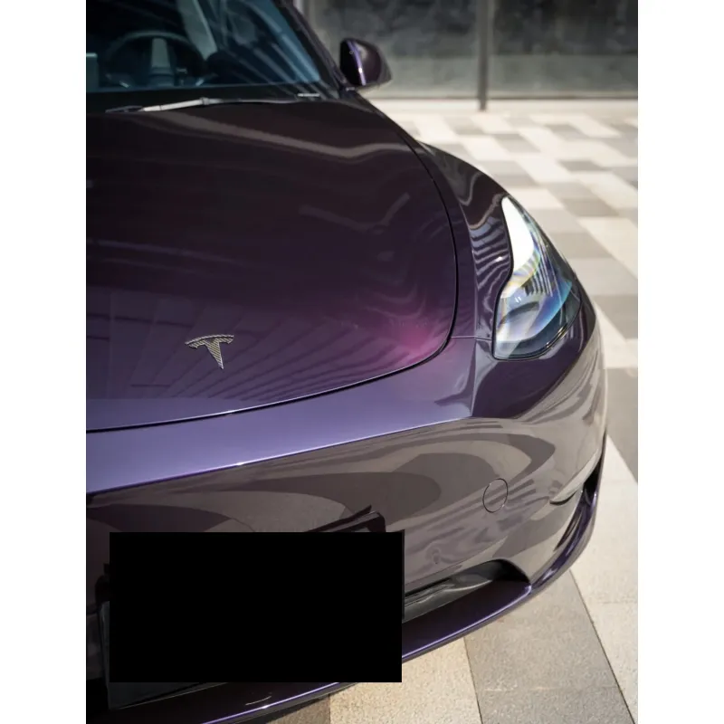 Tesla Midnight Purple Car Vinyl Wrap