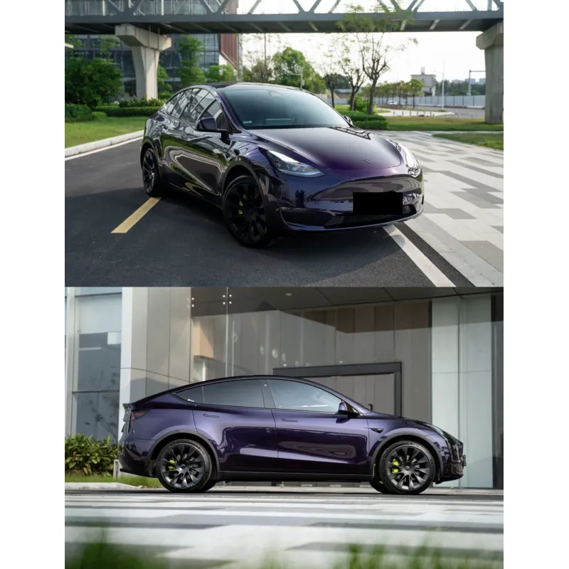 Tesla Midnight Purple Car Vinyl Wrap