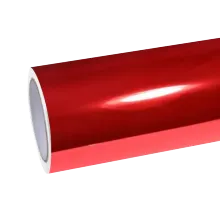 Gloss Chrome Candy Apple Red Car Vinyl Wrap