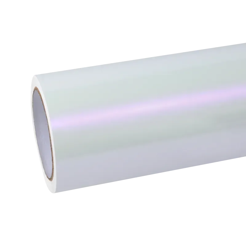 gloss purple white car wrap