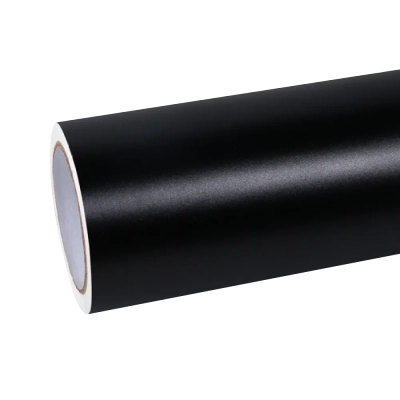 Ultra Matte Black Car Vinyl Wrap Tesla BMW PET 01