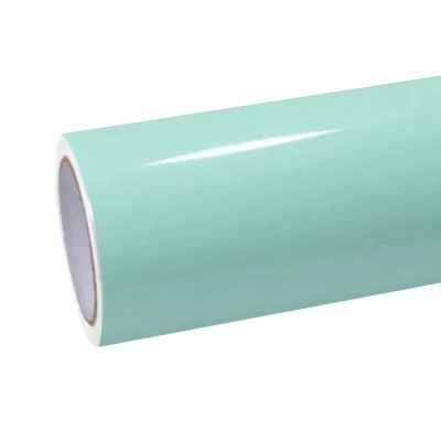 Gloss Light Mint Cragginess Green Car Vinyl Wrap PET 01