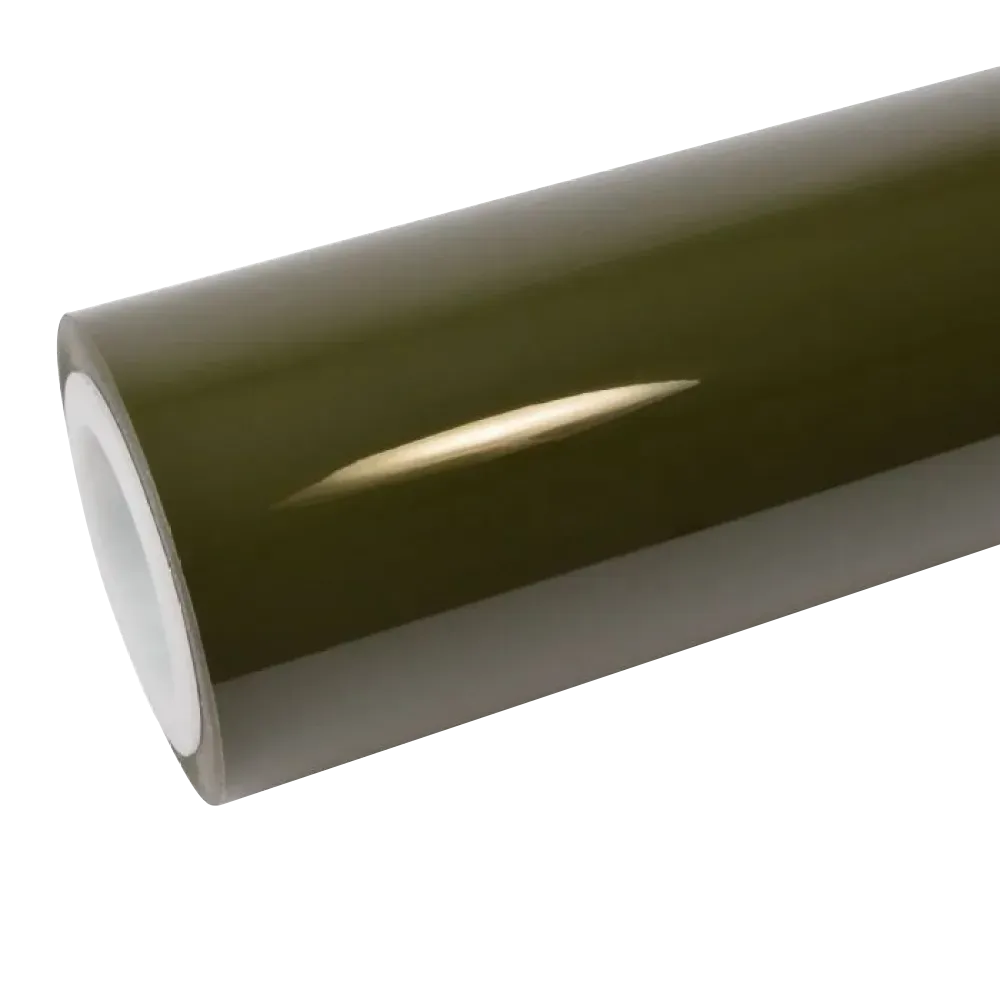 gloss military green vinyl wrap00