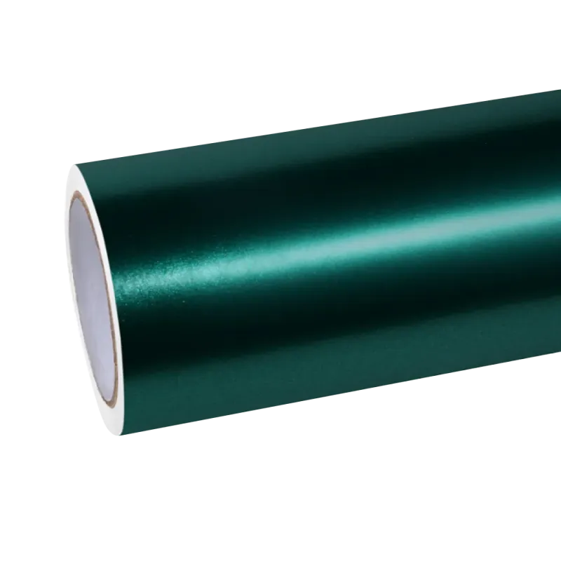 matte metallic emerald green car wrap