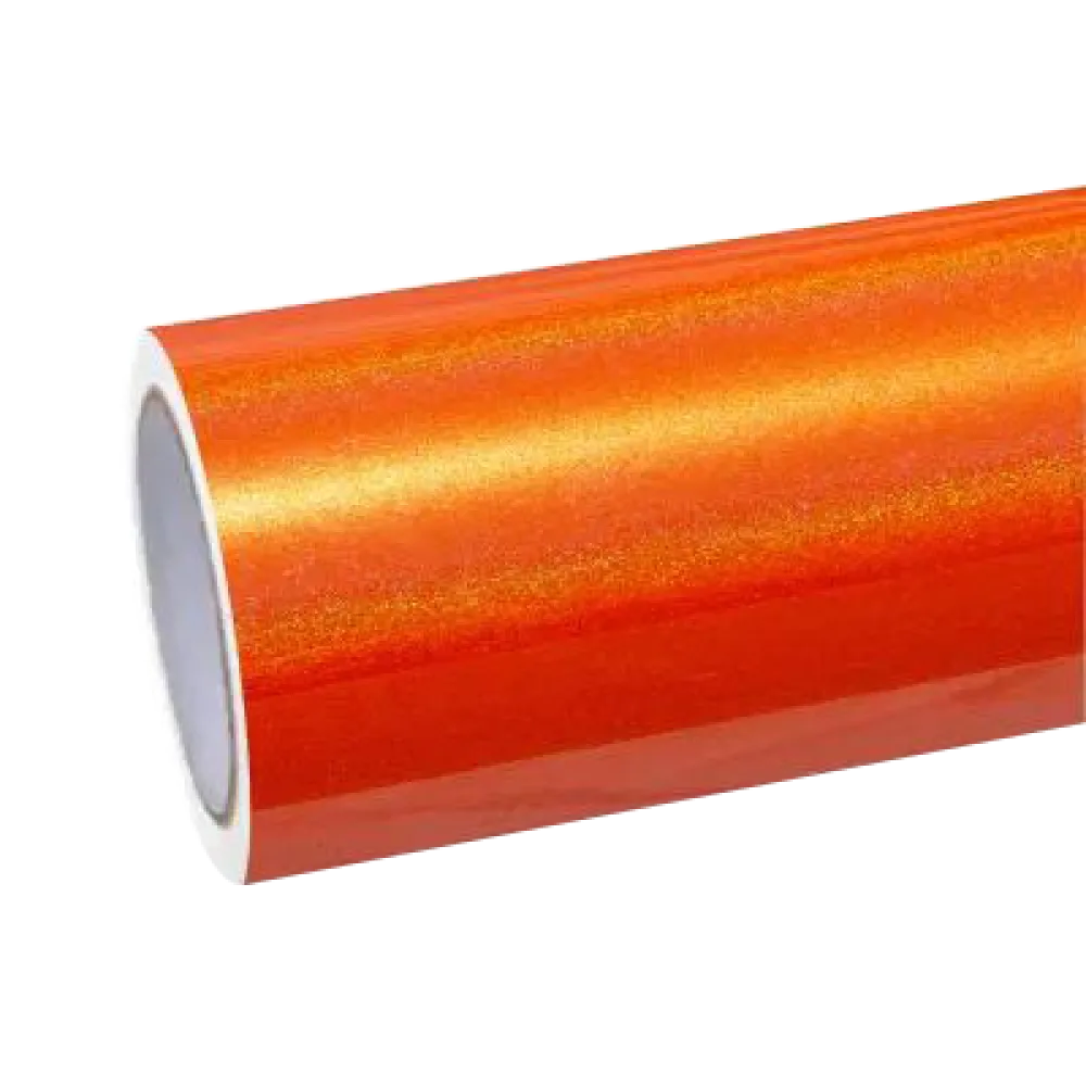 metallic Gold Orange car wrap00