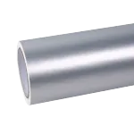 satin silver car wrap