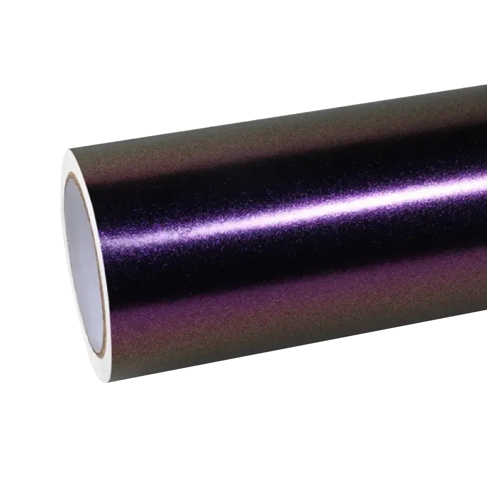 matte diamond purple car wrap
