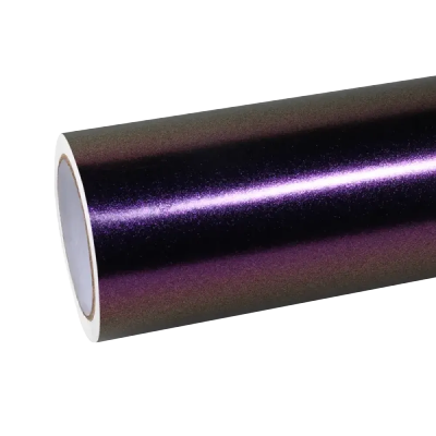 Matte Metallic Glitter Sparkle Purple Car Vinyl Wrap 01