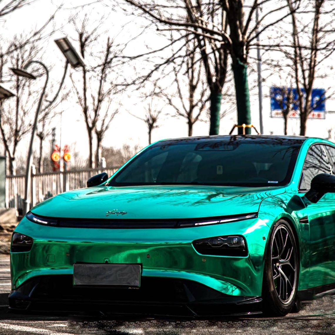 chrome mint green vinyl wrap