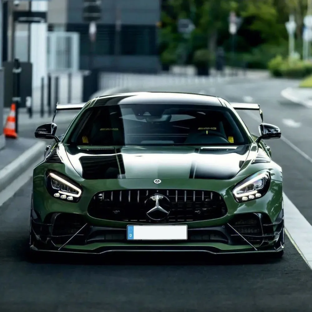 Gloss Light Olive Green Vinyl Car Wrap02