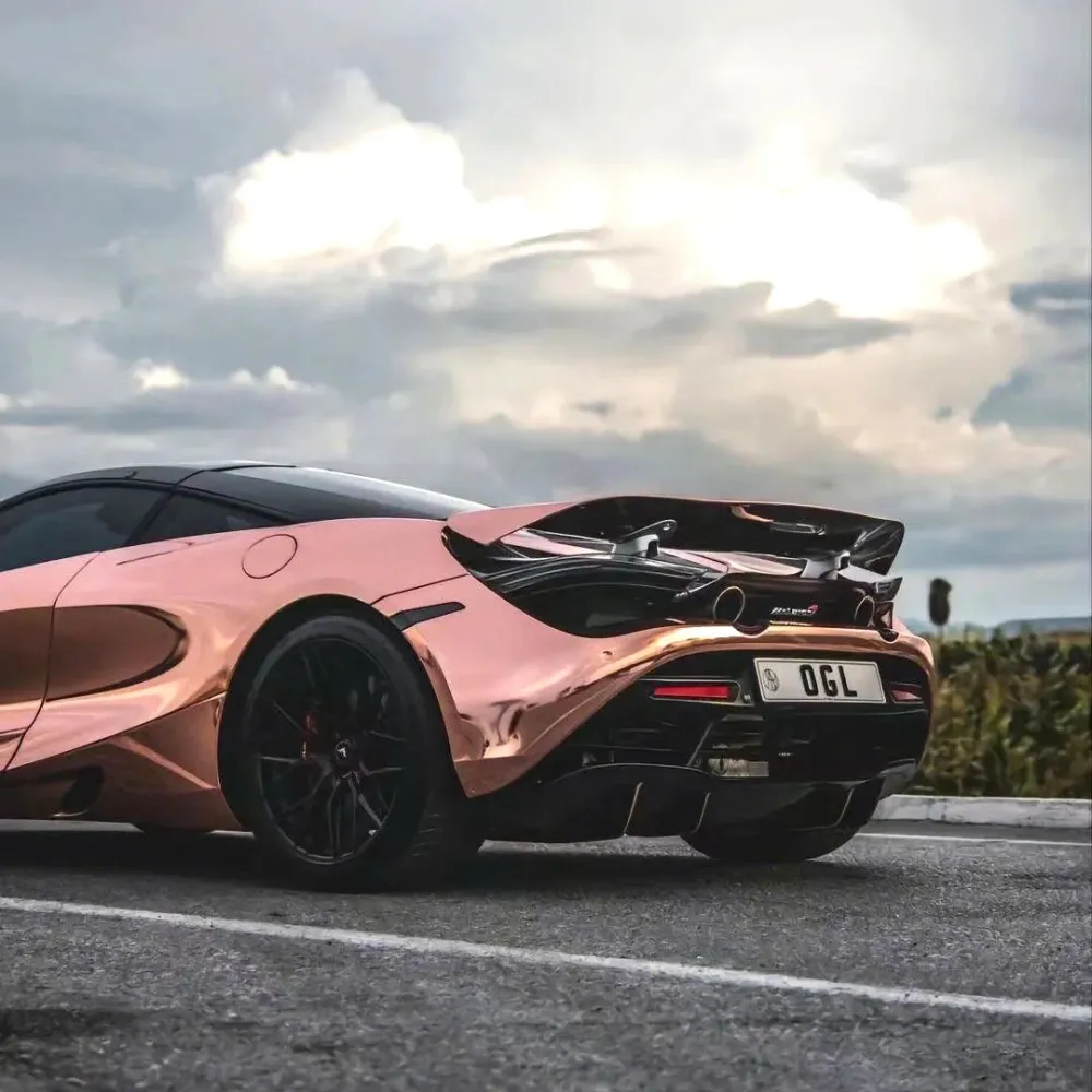 Gloss Chrome Rose Gold Car Wrap04