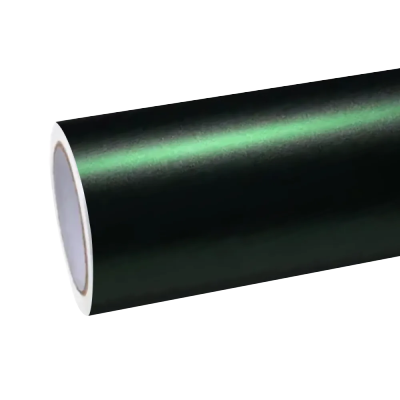 Matte Metallic Chrome Venom Green Car Vinyl Wrap PET 01