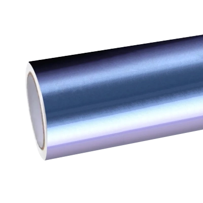 Gloss Metal Crystal Grey Purple Vinyl Wrap