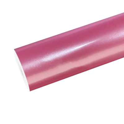 Gloss Metallic Shell Pink Vinyl Car Wrap