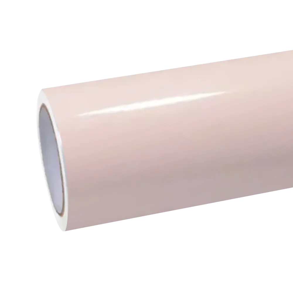 Metallic Macaron Peach Pink Car Wrap